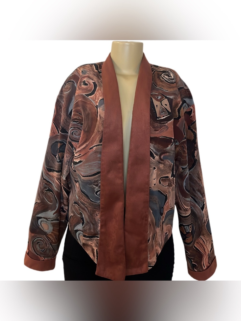 Vintage Pierre Lamonte Abstract Cropped Jacket